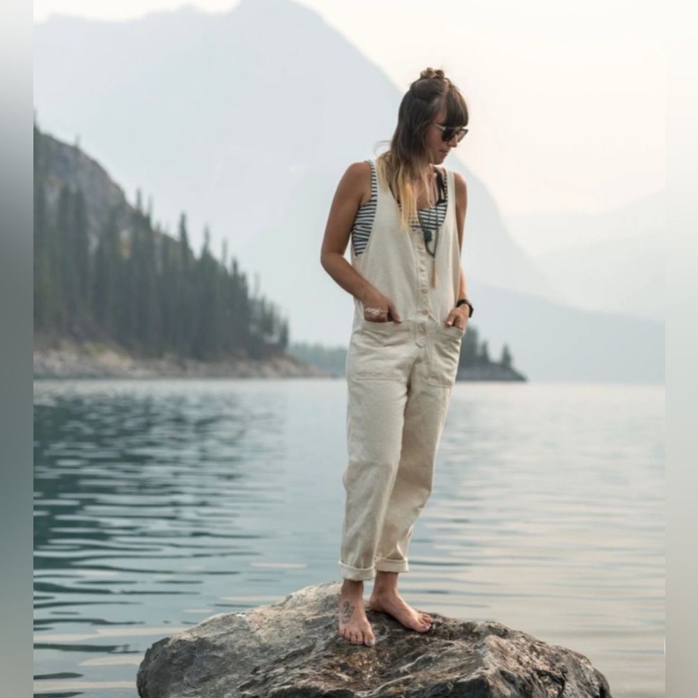 JungMaven NWT hemp canvas Button Front Jumpsuit XS